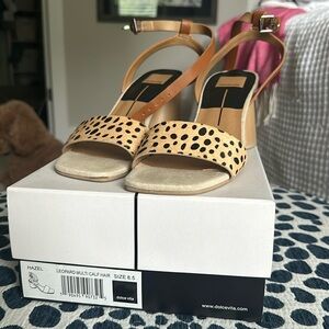 Lightly worn style hazel leopard multi calf hair size 8.5